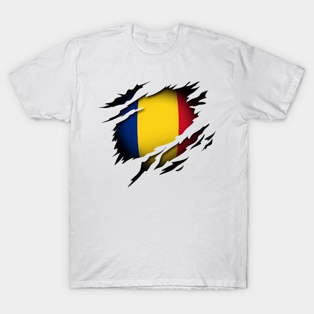 Romania in the Heart T-Shirt by HappyGiftArt